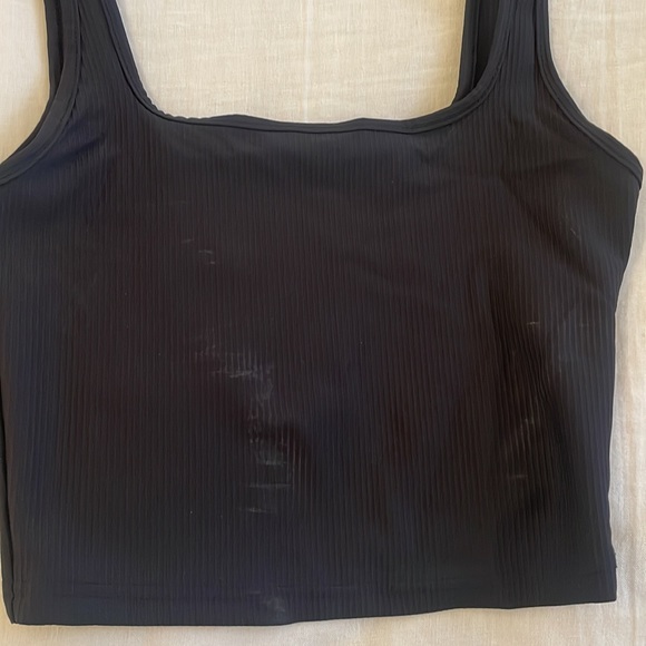 Amazon Square Neck Ribbed Tank Top - Picture 3 of 4